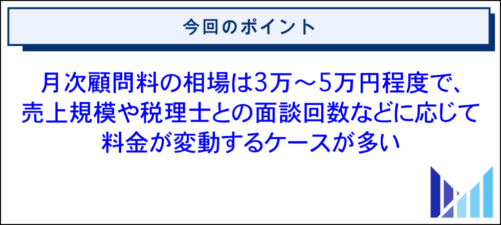 一人社長（一人会社）の税理士費用の相場 画像