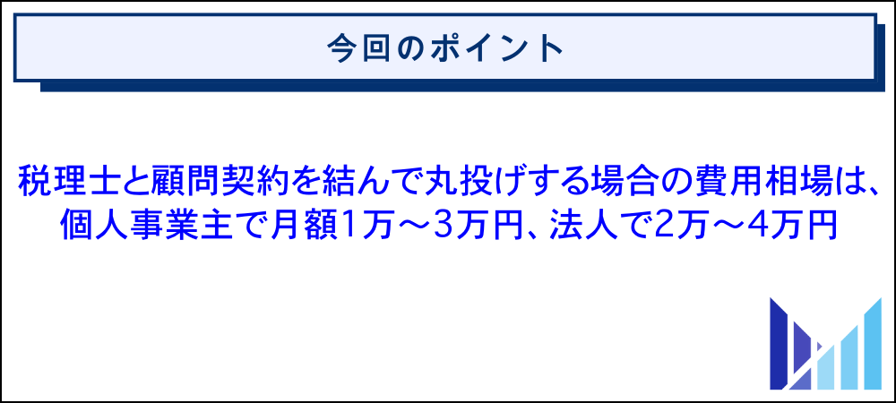 個人事業主・法人が確定申告を税理士に丸投げする費用相場 リライト 画像