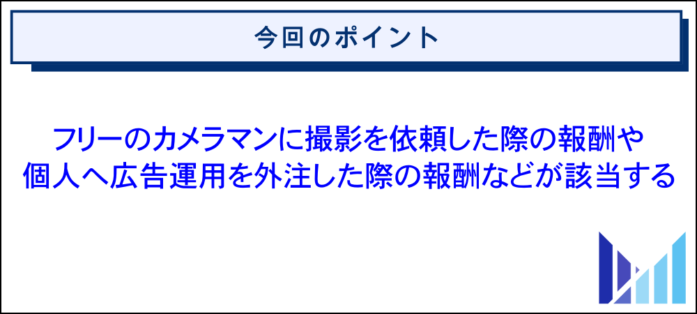 sns運用代行の他にも源泉徴収が必要な報酬に該当するもの 画像