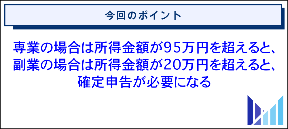 pixivFANBOXで得た所得に確定申告が必要なケース 画像