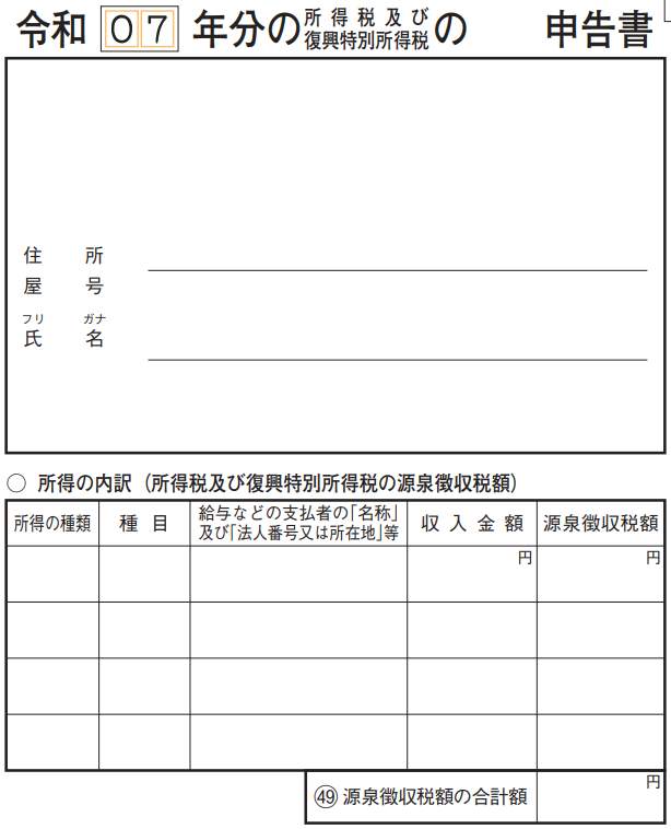 所得の内訳 画像
